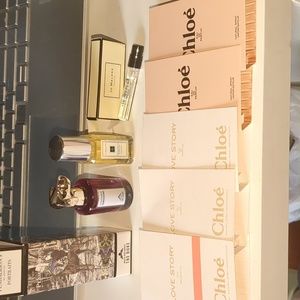 Jo Malone Honeysuckle & Davana Cologne 9ml mini perfume lot Chloe EDP samples